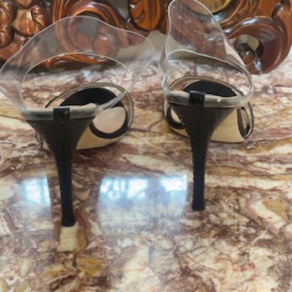 Konstantina Tzovolou Principessa Mule Leather and PVC Strap Size 39 Condition A+ - Picture 4 of 5